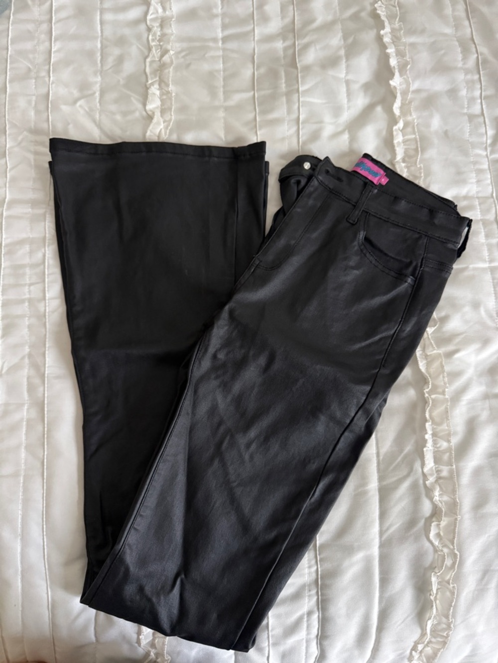 Edikted Black Skinny Faux Leather Jeans